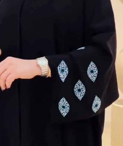 อาบายะห์ปักมือแบบซาร์ดอซี ดีไซน์หรูหราและเรียบร้อย ระบายอากาศได้ดี ไม่เป็นขุย สำหรับผู้หญิง - Product Image 2