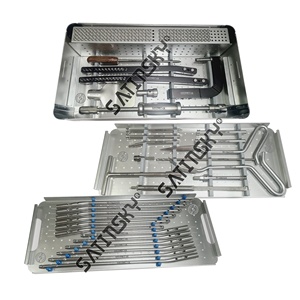 Caja de esterilización de tornillo óseo de bloqueo de compresión multieje Universal de alta calidad, conjunto de instrumentos quirúrgicos ortopédicos de acero inoxidable - Product Image 4