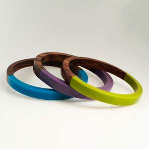 Bracelets en résine faits à la main pour un usage quotidien et des occasions spéciales, accessoires de mode en cristal - Product Image 1