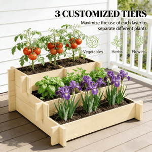 Jardinera Elevada con Piezas para Arreglos Estacionales en Exteriores - Product Image 3