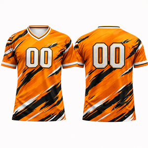 เสื้อฟุตบอลแบบระบายอากาศได้ดี ไซส์พลัส รับผลิตตามสั่ง (OEM) แบรนด์ส่วนตัว แบบซับลิเมชั่น แขนสั้น ซับเหงื่อ แห้งเร็ว ชุดทีม - Product Image 5