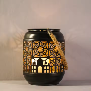 Candelabros de metal personalizables, farolillos, tarros de velas para CELEBRACIÓN DE Eid, candelabro de metal - Product Image 1