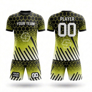 Uniformes de football de haute qualité en sublimation, maillots de football personnalisés pour hommes, kits d'entraînement pour jeunes, uniformes de football respirants et à séchage rapide - Product Image 3