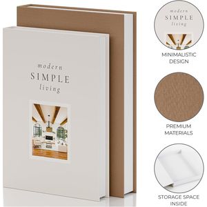 Beautiful Aesthetic Decorative <b>Book</b> Set 2 <b>Boxes</b> for Enhancing Coffee Table Bookshelf Mantel Shelf-Faux <b>Books</b> - Product Image 2