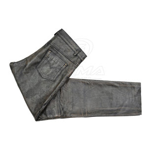 High Quality Casual Wear <b>Men</b> <b>Leather</b> <b>Pants</b> Solid Color Top Selling Streetwear <b>Men</b> <b>Leather</b> <b>Pants</b> Online Sale - Product Image 5