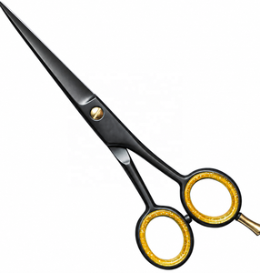 Tijeras de Peluquería Negras para Diestros, Rectas, para Salón de Belleza, Tijeras de Corte para Estilizar el Cabello - Product Image 6