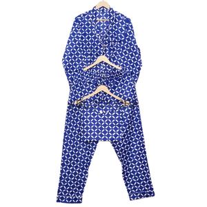 Conjunto de Pijama Personalizado para Damas de Honor, Pantalones Largos Hechos a Mano en India, 100% Algodón, Vestido de Noche para Mujer para el Verano - Product Image 1