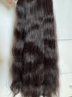 Extensions de cheveux humains vierges Remy bruts vietnamiens, style ondulé naturel, trame fine, double trame machine, lots de mèches