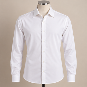 Mens 100% Polyester Plain Full Sleeve <b>Shirt</b> <b>Formal</b> Casual Button Down Lightweight Quick Dry Wrinkle Resistant Wholesale Supplier - Product Image 1