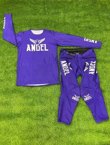 Combinaison de motocross Angel à manches longues, blanche, en polyester, séchage rapide, équipement de course pour hommes, toutes saisons - Product Image 5