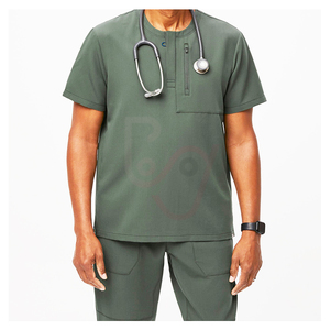 Nuevo Diseño de Uniformes Médicos, Conjuntos de Uniformes de Hospital Limpios, Ropa de Enfermería de Algodón y Poliéster, Uniforme Médico para Mujer - Product Image 1