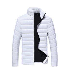 เสื้อแจ็คเก็ตพัฟเฟอร์ผู้ชายแบบคอตั้ง กันน้ำ เสื้อพาร์กาฤดูหนาว อุ่นหนา เสื้อโค้ทสกีบุใยหนา ลายพรางแบบต่อผ้า กลับด้านได้ - Product Image 1