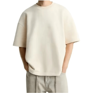 Camiseta Personalizada para Hombre, 280 g/m², 100% Algodón Cardado, Impresión por Transferencia de Calor, Preencogida, Logotipo Personalizado, OEM, ODM, Venta al Por Mayor - Product Image 1
