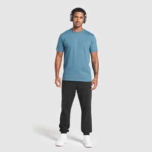 Camiseta Blanca Amplia de Alta Calidad, Camiseta de Algodón Grueso, Camiseta Negra Extra Grande para Hombre - Product Image 5