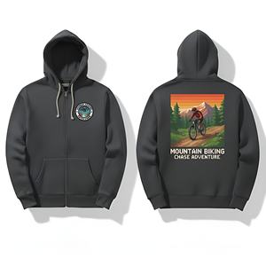 Sweat à capuche personnalisé style anime avec impression graphique pour homme, tricoté, uni, streetwear, fabricant - Product Image 4