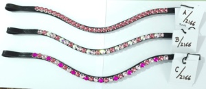 Bandeau de tête en cuir indien de qualité supérieure avec incrustation de cristaux Rivoli Diamante de 10 mm, accessoires de bridon, vente en gros - Product Image 6