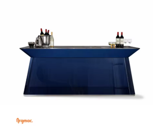 Ensemble de bar en bois de luxe Argmac 8x2 pieds, comptoir de bar contemporain sur mesure pour la maison, l'hôtel, le club ou le bar - Product Image 3