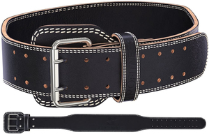 Cinturón de Soporte Lumbar de Cuero Negro con Hebilla Metálica para Alivio del Dolor de Espalda y Corrección de Postura, Soporte de Compresión Unisex para Adultos - Product Image 6
