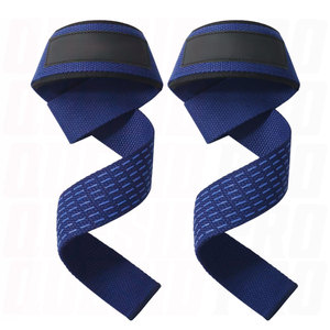 Wholesale Custom Logo Gym Training Wrist <b>Straps</b> Heavy Duty Cotton Leather Weightlifting <b>Straps</b> Professional Sports Support Gear - Product Image 1