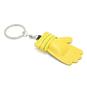 High Quality <b>Custom</b> Professional Goalkeeper Gloves <b>Keychain</b> Hot Selling PVC Rubber Material Goalkeeper Gloves <b>Keychain</b> - Product Image 1