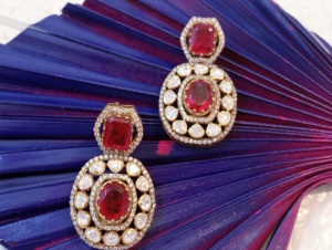 Luxury 22K Gold Plated <b>Silver</b> <b>Stud</b> <b>Earring</b> Women Wedding Jewelry Everyday Gift - Product Image 5