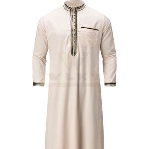 Nueva llegada, mejor material, túnica musulmana para hombre, ropa islámica, túnica musulmana para hombre con MOQ bajo. - Product Image 6