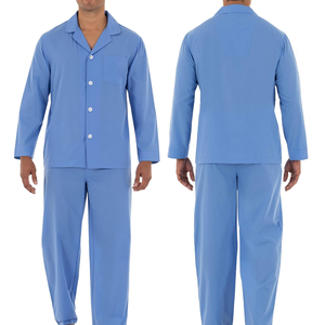 Men Pajamas Set with Pockets Sleepwear Loungewear Breathable Bamboo Fiber Men's Long Sleeve Breathable Thermal Sleepwear Set - Product Image 4