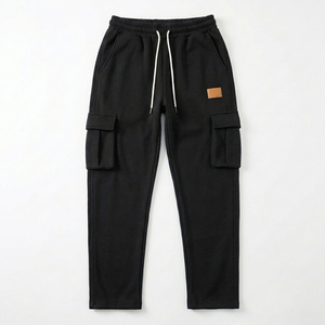 High Quality Premium Midweight Woven Casual Men Cargo Pants Streetwear Loose Fit Multi Pocket Thick Warm Breathable Moisture - Product Image 1