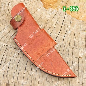 ซองใส่มีดหนังวัวแท้คุณภาพสูงเย็บมือแบบ OEM พร้อมห่วงเข็มขัด สำหรับล่าสัตว์ เอาตัวรอด ตั้งแคมป์ ใช้ในยุทธวิธี EDC  ขั้นต่ำในการสั่งซื้อน้อย - Product Image 5