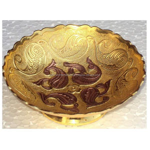 Frutero de Metal Ecológico de Diseño Clásico Personalizado, Chapado en Oro y Plata, de 5 Pulgadas, Sostenible, Pulido y Elegante para Bodas - Product Image 4