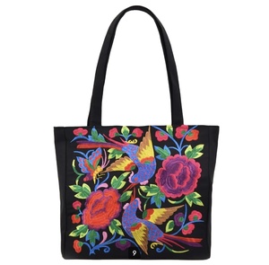 ผ้าแคนวาสปักลายจุดปรับแต่งได้ดีไซน์โลโก้กระเป๋าโท้ทผ้าแคนวาสที่จับความยาวของมือที่ปิดไหล่ซับในดูโฉบเฉี่ยว - Product Image 1