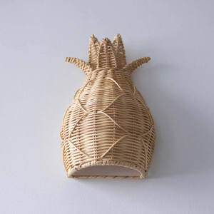 Décoration en rotin ananas faite à la main, meilleur prix, matériau écologique pour la chambre d'enfant, article de décoration intérieure pour enfants. - Product Image 2