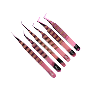 Pinces à cils en acier inoxydable de haute qualité pour kits d'extensions de cils, instruments de manucure - Product Image 4