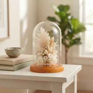 Base en bois durable personnalisée pour dôme en verre, cloche de présentation, socle moderne, fabricant de décoration intérieure à marque privée, OEM - Product Image 4