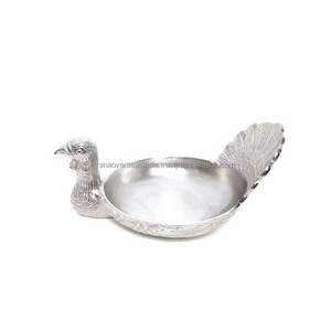 Bol de service en aluminium sculpté moderne en forme d'oiseau, design haut de gamme de qualité supérieure pour les fruits, disponible en divers styles, excellent - Product Image 4