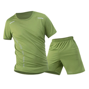 Ensemble 2 pièces homme couleur unie sur mesure 2026 – T-shirt et short d'été – Prix usine de gros - Product Image 4