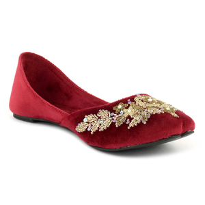 Zapatos de novia Multani Khussa para mujer, elegantes Khussa en línea para la venta, zapatos Punjabi Khussa Jutti para boda, para mujer - Product Image 4