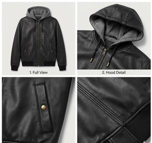 <b>Men's</b> Fashion Design New Arrival <b>Leather</b> <b>Jacket</b> For <b>Men</b> Pu <b>Leather</b> <b>Jackets</b> Premium Quality Cowhide <b>Leather</b> <b>Jacket</b> - Product Image 5