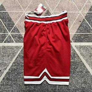 กางเกงบาสเก็ตบอลชาย ผ้าตาข่าย พิมพ์ลาย มีกระเป๋า สไตล์ฮิปฮอป ไซส์ใหญ่ แห้งเร็ว ระบายอากาศได้ดี ทรงหลวม - Product Image 4