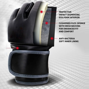 Premium Half Finger PU Gym <b>Gloves</b> Weight Lifting Bodybuilding Wrist Support Anti Slip Grip Breathable Fitness Training Unisex - Product Image 3