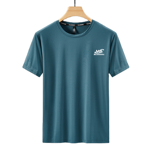 T-shirts personnalisés pour hommes à séchage rapide, respirants, en maille, athlétiques, à manches courtes, style streetwear, pour l'été et le fitness, vente en gros USA - Product Image 6