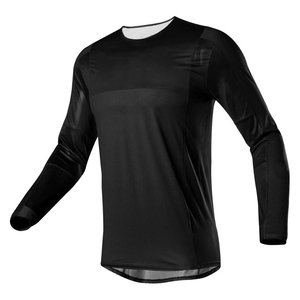 Maillot de course moto à manches longues pour homme, noir, blanc, rouge, impression par sublimation, séchage rapide, toutes saisons - Product Image 4