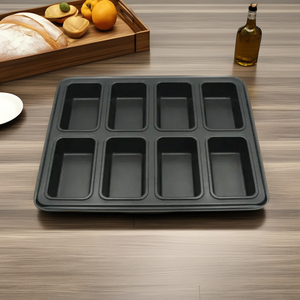 Mini moule à muffins 8 tasses en acier au carbone avec revêtement antiadhésif Bonne performance de démoulage Plats et casseroles de cuisson - Product Image 2