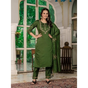 Ensemble élégant pour femmes, Kurti, pantalon et dupatta droits - Product Image 6