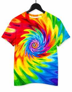 Men's Rainbow for Print Short Sleeve O-Neck T-Shirt Slim Fit <b>Knitted</b> Sporty Style 100% Cotton Eco-Friendly 180g - Product Image 5