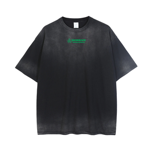 Camisetas Casuales Cortas para Hombre, 100% Algodón, Lavado a la Piedra, Estilo Vintage para Impresión Digital, Camisetas Vintage de Gran Gramaje para Verano - Product Image 2