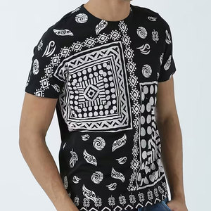 T-shirts pour adultes à col rond avec logo personnalisé, service OEM, t-shirts graphiques d'été pour hommes - Product Image 1