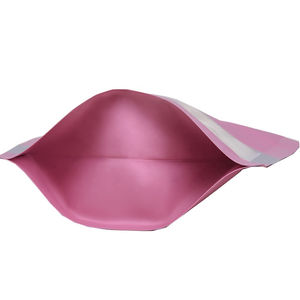 Top Food Grade Custom Printed Pink Kraft Paper Bag Offset Cardboard Stand up Pouch with Zip <b>Lock</b> and <b>Windows</b> OEM/ODM Tea Bag - Product Image 5