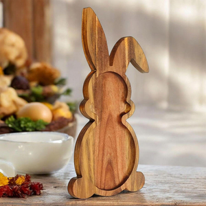 Wholesale Small <b>Breakfast</b> Tray Set Unique Food Wood Serving Platter Bandejas De Madera Dessert Food Wood Serving Tray - Product Image 6