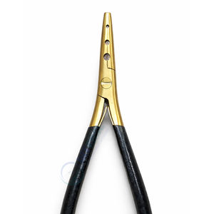 Pinzas Premium INTENSE SURGICAL para Remoción e Instalación de Extensiones de Cabello, Ligeras, Reutilizables, de Acero Inoxidable de Alta Calidad, Color Dorado - Product Image 2